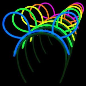Kit Orelhas Glow Brilham No Escuro