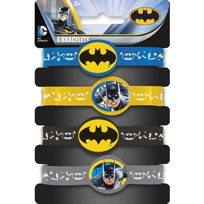 4 Pulseiras De Silicone Batman