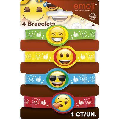 4 Pulseiras De Silicone Emoji - Image 2