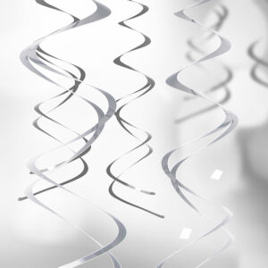 12 Pendentes Decorativos - Prata