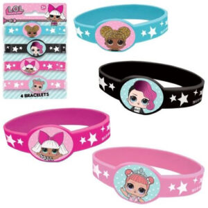 4 Pulseiras De Silicone Lol Surprise