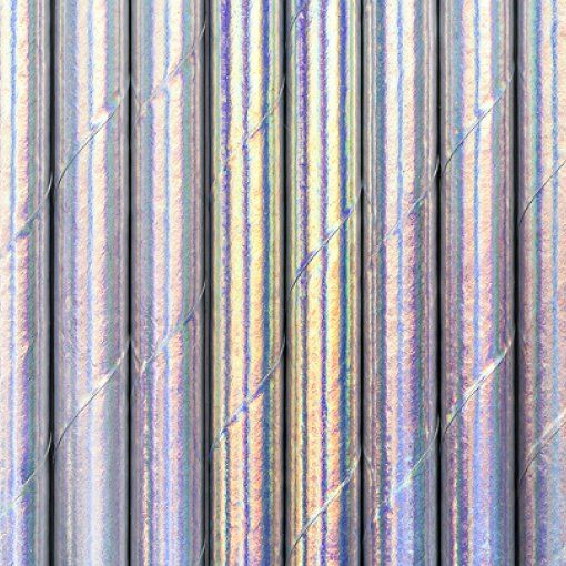 Palhinhas De Papel Iridiscente Metalizadas