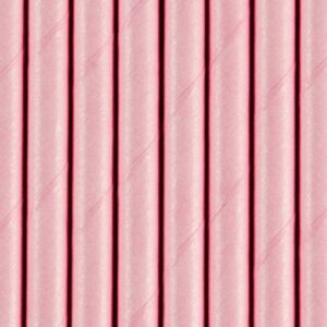 Palhinhas De Papel - Rosa Bebé