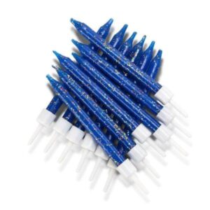 Velas De Aniversário Azul Escuro Glitter