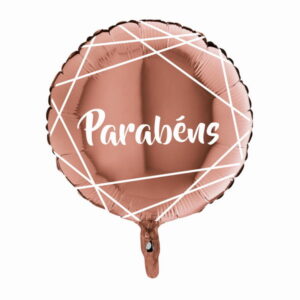 Balão Parabéns - Rose Gold
