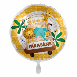 Balão Foil animais da selva em Português