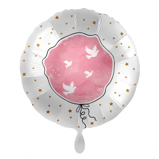Balão Foil Pomba rosa