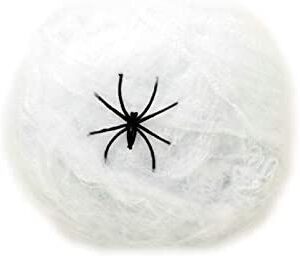 Teia de aranha para festa de Halloween com 1 aranha 20g