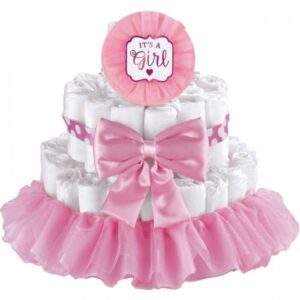 Kit Bolo De Fraldas Baby Shower Girl