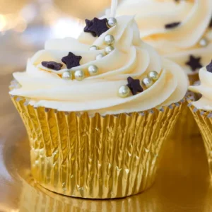Formas Para Cupcakes 45 Unidades Ouro