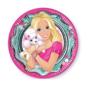 8 Pratos Barbie