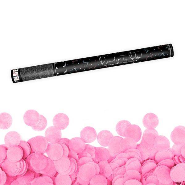 Tubo De Confettis Para Revelação - Menina