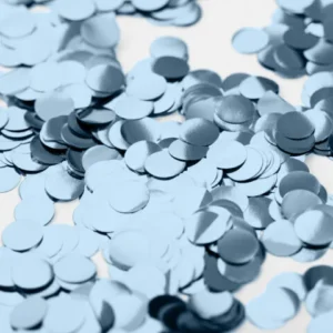 Confettis Metalizados Azul Bebé