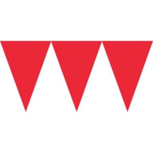 Bandeirola Em Cartolina 450Cm - Vermelho