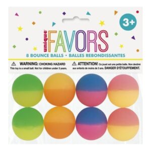 8 Bolas Saltitonas Rainbow- Brindes Para Festas