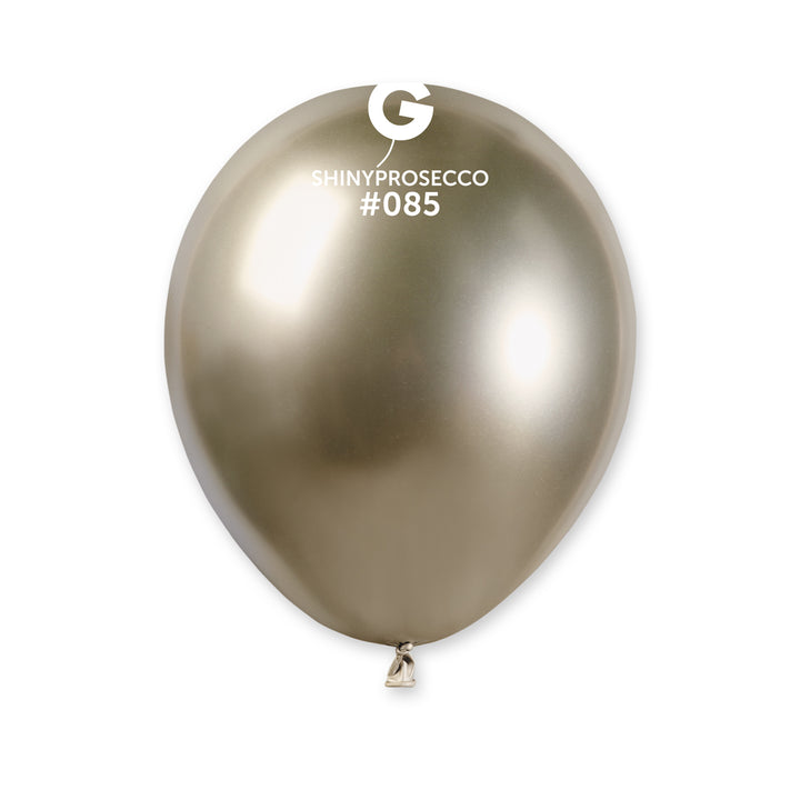 Balões Prosecco pequenos Cromados de 13 cm GEMAR
