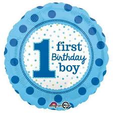 Balão Foil Primeiro Aniversario Azul