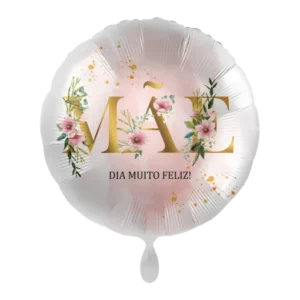 Balão Dia da Mãe Foil 43cm 'Mãe Dia muito Feliz'