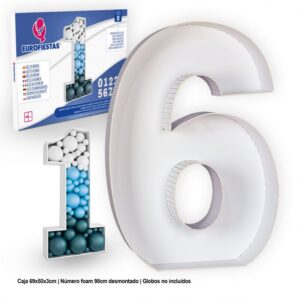 Estrutura De Espuma Para Balões Gigantes Número 6