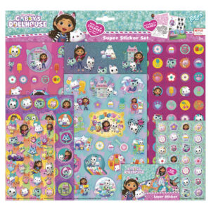 Conjunto de 400 autocolantess Casa da bonecas da Gabby