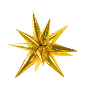 Balão foil Star 3D, 70cm, dourado