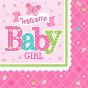 Guardanapos Baby Girl 24.7Cm 16 Unidades