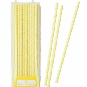 Palhinhas De Papel - Amarelo