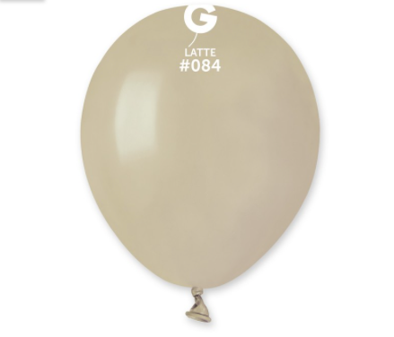 Balões Creme Latte pequenos Pastel Naturals de 13 cm GEMAR