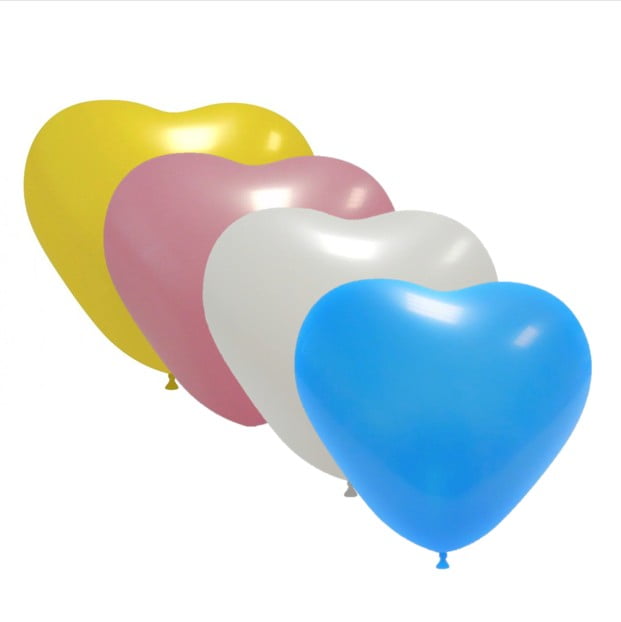 25 Balões Coração de latex - Image 4
