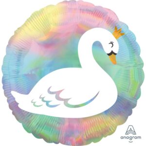 Balão Holografico 45Cm Cisne