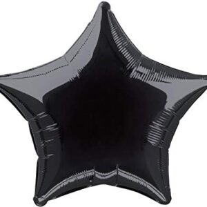 Balão Estrela Foil 45 Cm - Preto