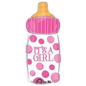 Balão Foil Biberão Rosa