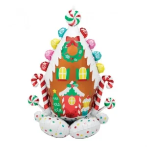 Balão Natal Foil Airloonz 129cm Gingerbread House