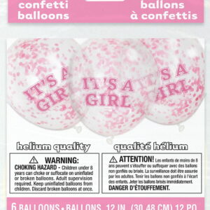 Balões Com Confettis It'S A Girl