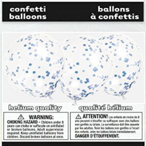 Balões Com Confettis - Azul