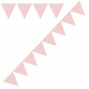Bandeirola Bolinhas - Rosa Bebé