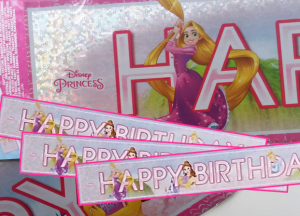 Banner 3 Peças Princesas