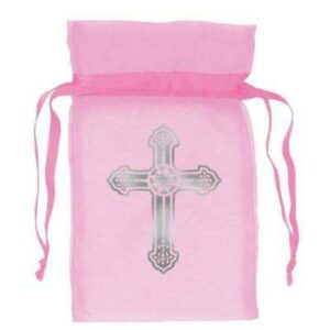 12 Sacos De Organza Batizados E Comunhão