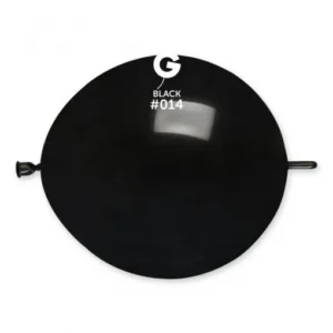 50 Balões Link Pretos de 32 cm GEMAR