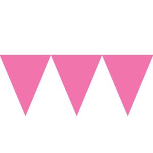 Bandeirola Em Cartolina 450Cm - Rosa