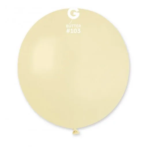 25 Balões Manteiga Creme de 48 cm GEMAR