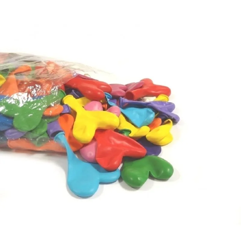 25 Balões Coração de latex