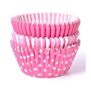 Formas Para Cupcakes 75 Unidades Rosa Bebé
