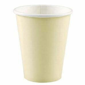 Copos De Cartão Coloridos - Marfim