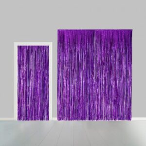Cortina Decorativa - Violeta Metalizado 240Cm