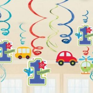 Pingente Decor Primeiro Aniversario Azul