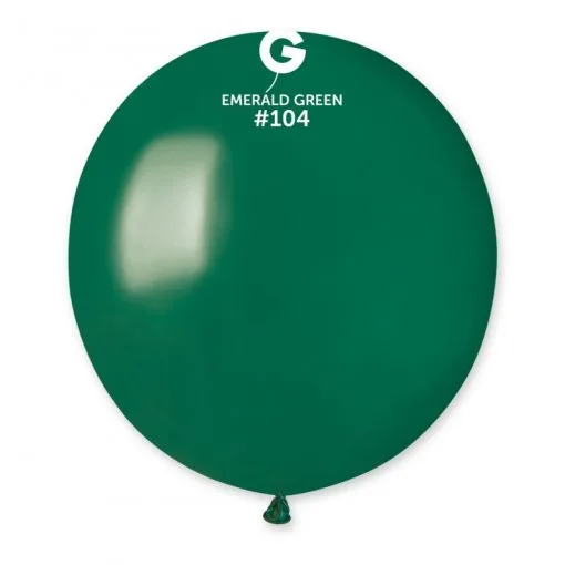 50 Balões Verde esmeralda de 48 cm GEMAR