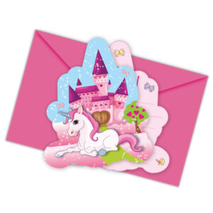 Convites Unicornio 6X