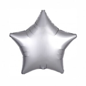 Balão Estrela Foil 45 Cm - Prata