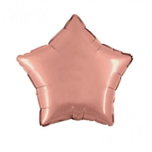 Balão Estrela Foil 45 Cm - Rosa Dourado